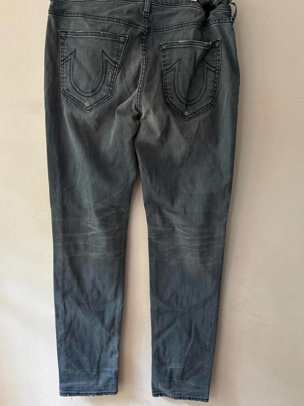 True Religion Made in USA Straight Leg Light Wash Jeans